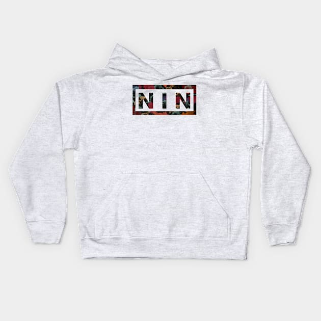 NIN watercolor Kids Hoodie by japan play